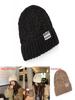 Knit Hat For Women With Letter Embroidery Warm Windproof Autumn Winter