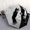 1pc Moonlight Stars Automatic Open/Close Umbrella with Windproof, Functional Design, 8-Rib Sturdy Canopy