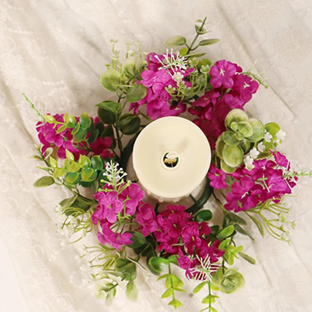 Eukalyptus Kranz Künstliche Blumen Girlande Bastelprojekte Eleganter Stil Natürliche Ästhetik Künstliche Blumen Kerzen Girlande 25cm
