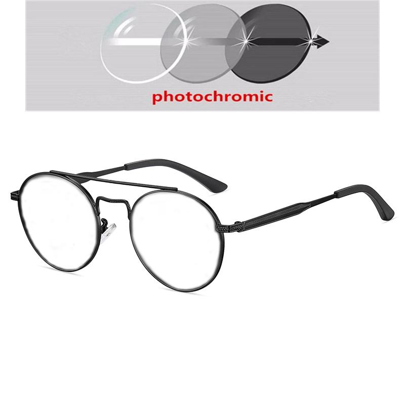 0 -0.50 -0.75 to -6.0 Night Vision Lenses Round Nearsighted Sun Glasses Polarised Metal Women Men Miopia Prescription Sun Glasses