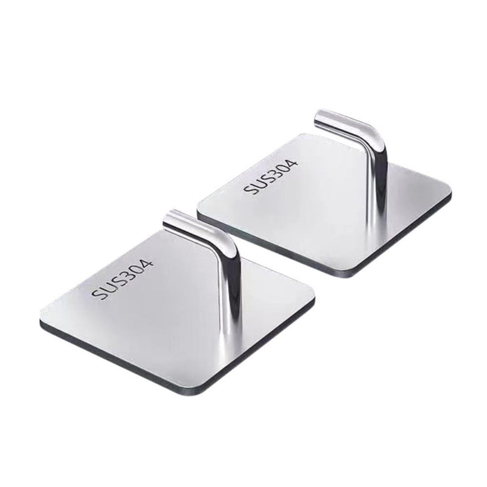 20PCS Rustproof Stainless Steel Hook Strong Adhesive Strong Adhesive Hook  Kitchen Use