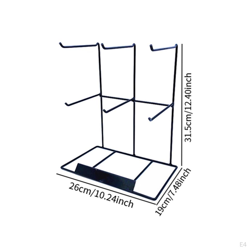 Bijoux Schmuckständer auf 2 Ebenen mit 6 Ohrring-Aufbewahrungshaken zur Organisation von Haarsträhnen