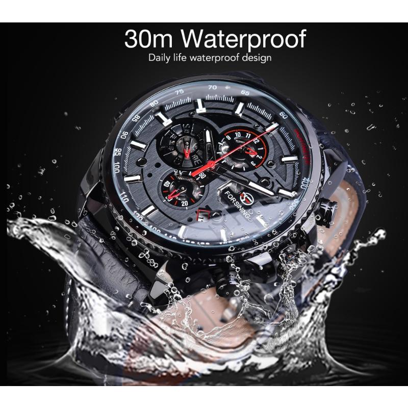 Forsining Waterproof Multifunctional Mechanical Watch Men's Mechanical Watch