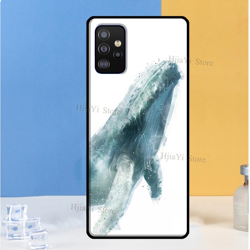 Cartoon Whale Case For Samsung A71 A51 A31 A11 A72 A52 A42 A32 A12 A21S A20e A10 A20 S A30 A40 A50 A70