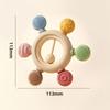 Easy To Clean Baby Teething Toys Wooden Ring Sensory Toys Baby Gums Soothers  Infant Soothing