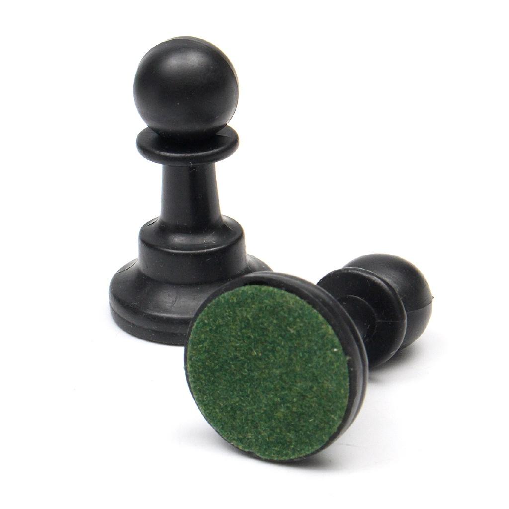 Portable Chess Traditional Chessboard Set for Tournament Club with Green Roll-up Board + Plastic Bag Chess Game