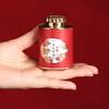 Retro Chinese Style Empty Tea Tin Can Household Tea Sealed Jar Portable Travel Small Tea Box Paper Storage Can