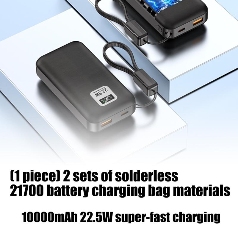 Not Need Welding 21700 Battery Powerbank Case For 2X21700 Battery Box for DIY Enthusiasts And Outdoor Traveler