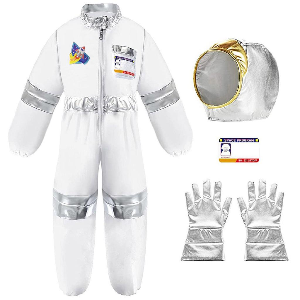 Children's Space Suit Cosplay Performance Suit Astronaut Gloves Holiday Party Performance Costume Set