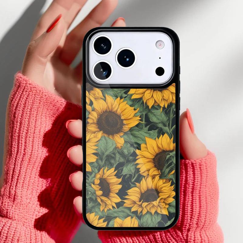 Vintage Sunflowers Phone Case for iPhone 17 Air 16e 15 14 13 Pro Max Back Cover for 12 11 Pro Coque