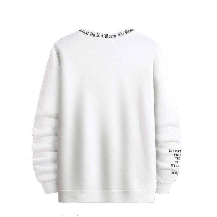 Men's Outdoor Fitness Sweatshirt: Solid Color 3D Printed Pullover Top