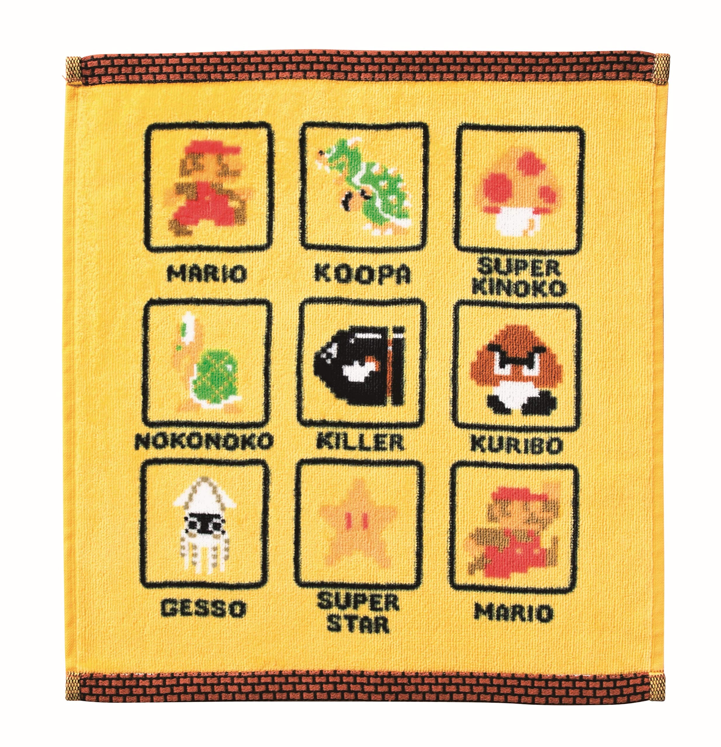 

Marushin Hand Nintendo 34 x 36 Dot 4485003700 Towel, Mario, cm, Icon, 100% Cotton,