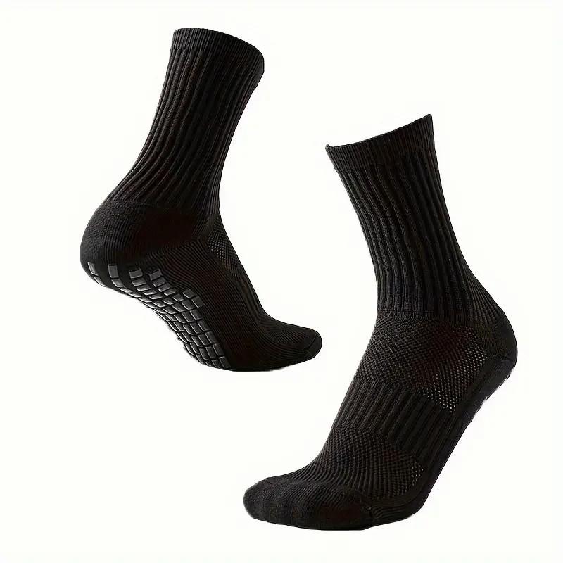 

1/4 Pairs Men Women Non Slip Soccer Socks Soft Comfortable Towel Bottom Sweat Absorbing Breathable Basketball Rugby Sports Socks One Size