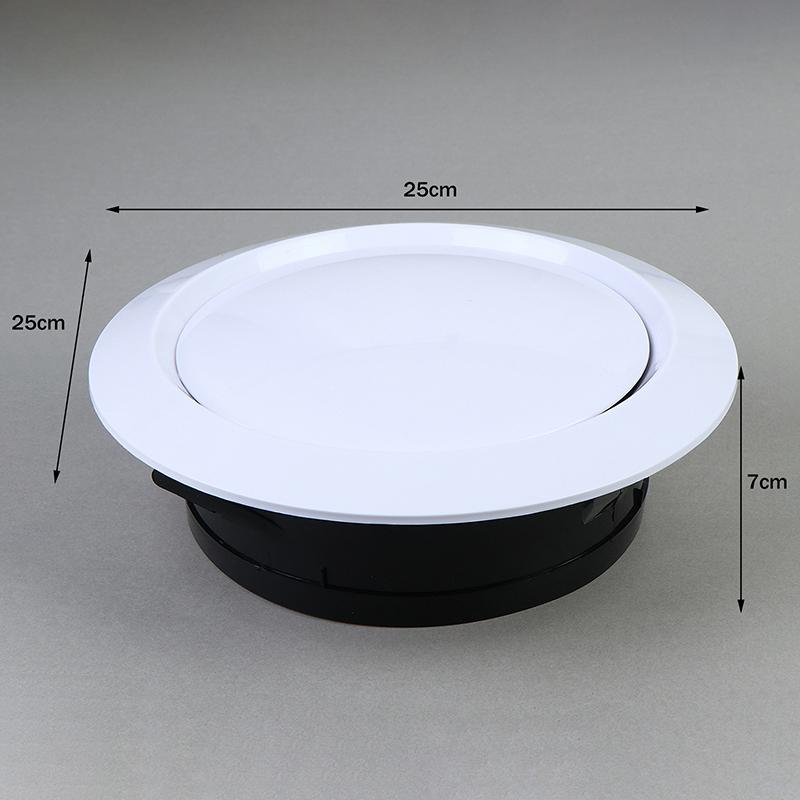 Verstelbaar Rond Luchtrooster Afzuigklep 75-200Mm Luchtrooster Afzuigklep Rooster Wandmontage Plafond Luchtrooster Afdekking