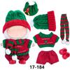New Christmas Clothes For 17cm Labubus Mini Doll Clothes Outfit Hat Clothes for Labubu I II III Doll Accessories Party Game Toys