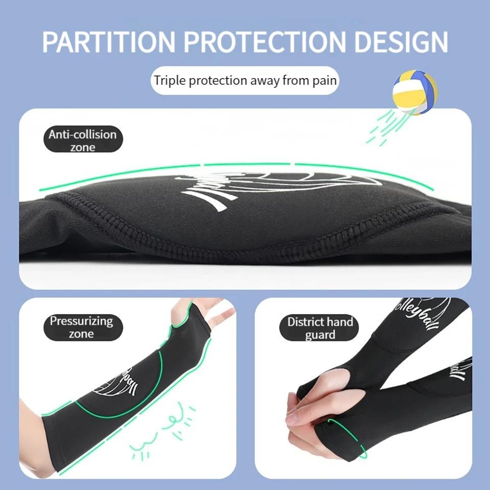 Durable And Safe Loogdeel 1Pair Volleyball Arm Sleeve Forearm Compression Training Basketball Wrist Support Brace Protector Sports Arm Guard Men