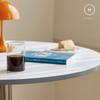 Homlly Yokii Bistro Coffee Table with Steel Frame