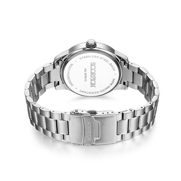 Scorpion Men's Sun & Moon Multi-função Metal Watch SP3510M + Conjunto de ferramentas de ajuste, relógios populares coreanos
