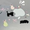 Ballet-style Baby Cat Flat Sticker - Three-dimensional  Cute and Seamless CCD Mobile Phone and Computer DIY Sticker