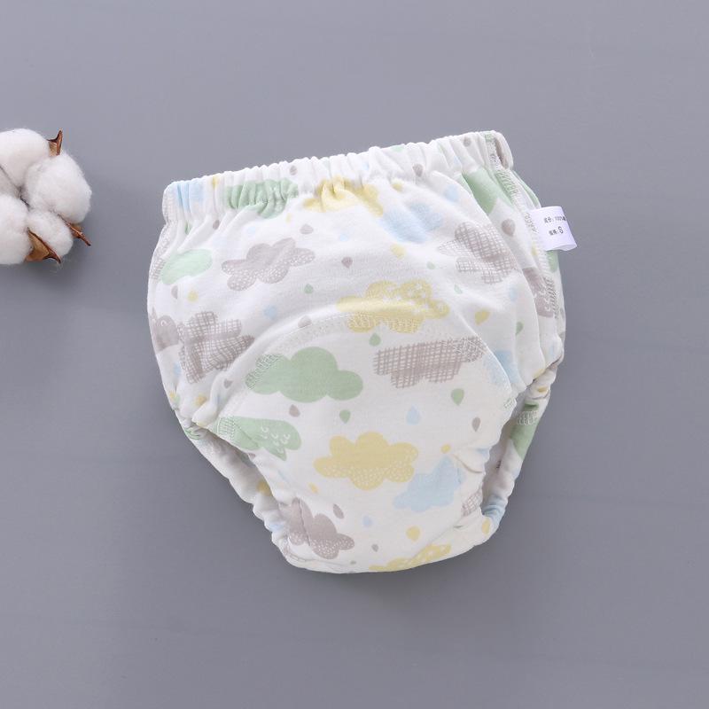 Washable 6-Layer Baby Training Pants - Breathable Cloth Diapers for Spring/Summer