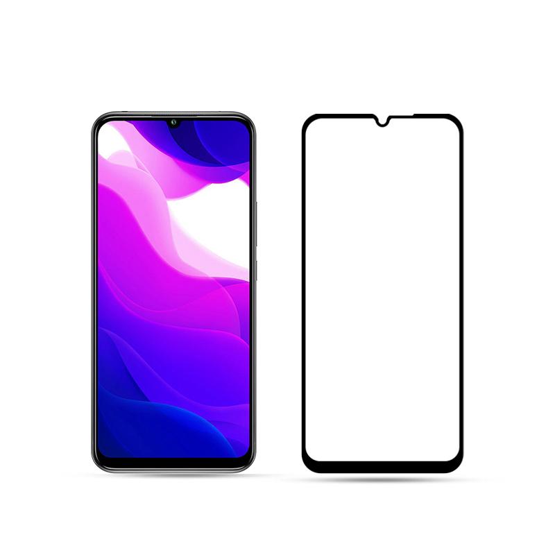

AMORUS [Full Glue] Silk Printing Tempered Glass Full Screen Protector Anti-explosion for Xiaomi Mi 10 Lite 5G Black