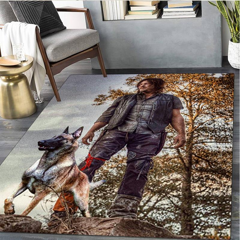 The Walking Dead  Rug - Home carpet Office Decorative Carpet For Living Room Bedroom Door Mat Floor Rug Computer Chair Area Rug