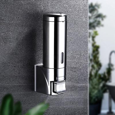 Stainless Steel Soap Manual Press Soap Dispenser Hand Sanitizer Bathroom Shampoo Shower Wall Mount Bathroom Kitchen Accessories