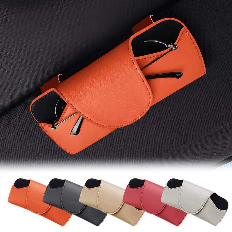 Car Magnetic Glasses CaseCar Sun Visor Organizer Glasses Case Car Storage Sunglasses Frame Sunglasses Storage Car Glasses Clip