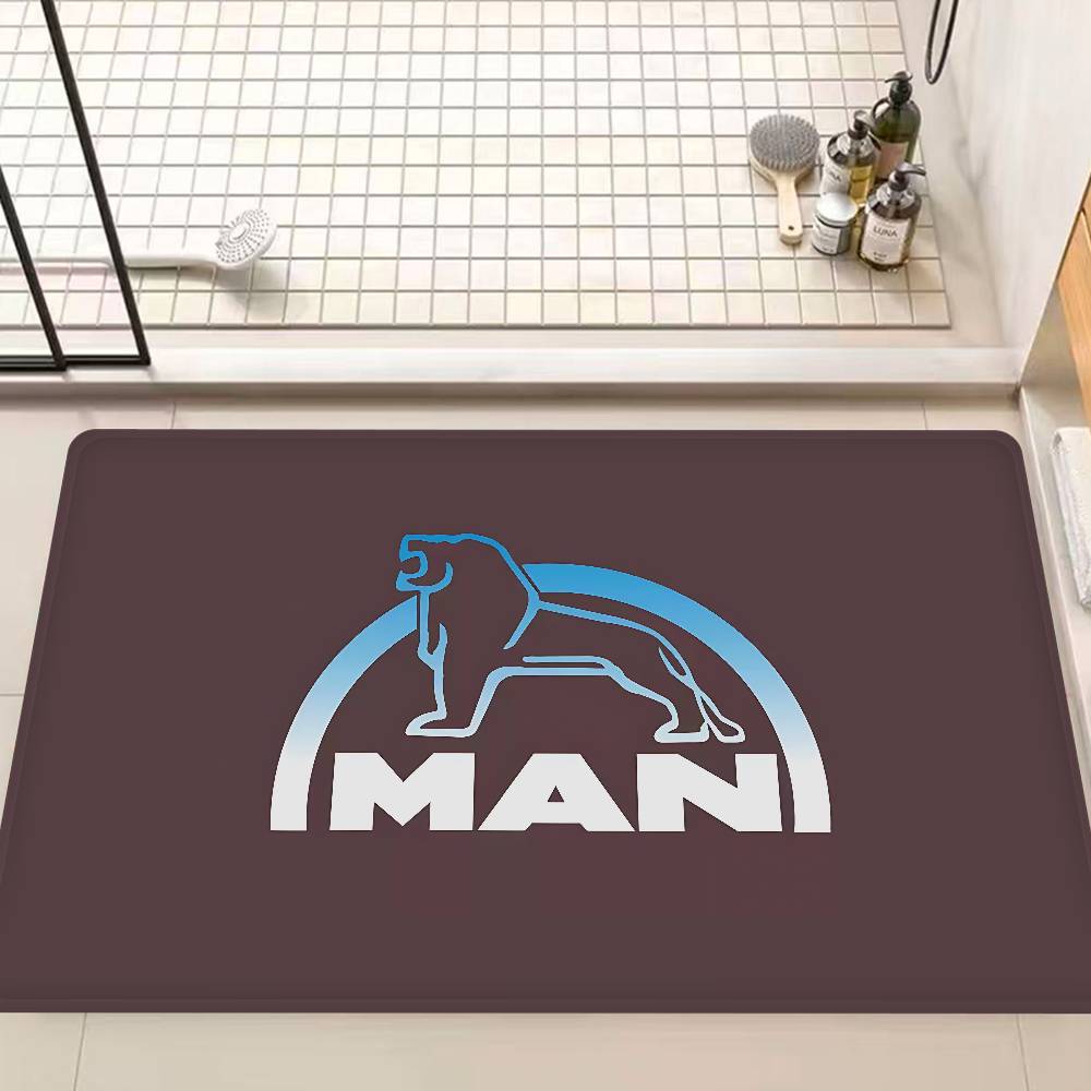 M-Man Truck Logo Door Mat Nordic Style Bedroom Living Room Doormat Home Balcony Anti-Slip Alfombra