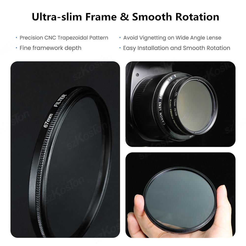 37-86mm UV Filter Lens MC Ultra Slim Optics with Multi Coated Protection 37mm 40mm 43mm 46mm 49mm 52mm 58mm 62mm 67mm 77mm 82mm 6