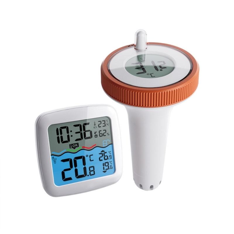 

Bluetooth-compatible Intelligent Pool Thermometers Wireless Water Temperature Sensors Simple Operate for Accurate Monitoring 1