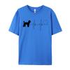 Poodle Dog Heartbeat Lover TShirt 2024 Newest Print Unisexs Cotton Tops Shirts Custom Awesome Anime T Shirts