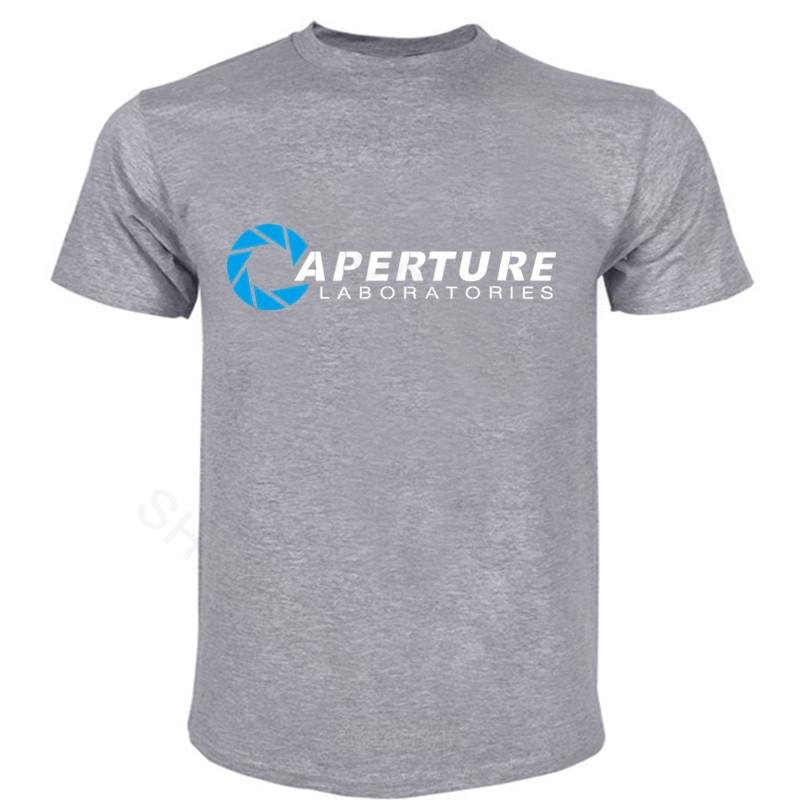 Portal T-Shirt Aperture Laboratories MEN'S The Cake Is A Lie Half Life Unisex Summer Tshirt New Cotton Tee-shirt Euro Size