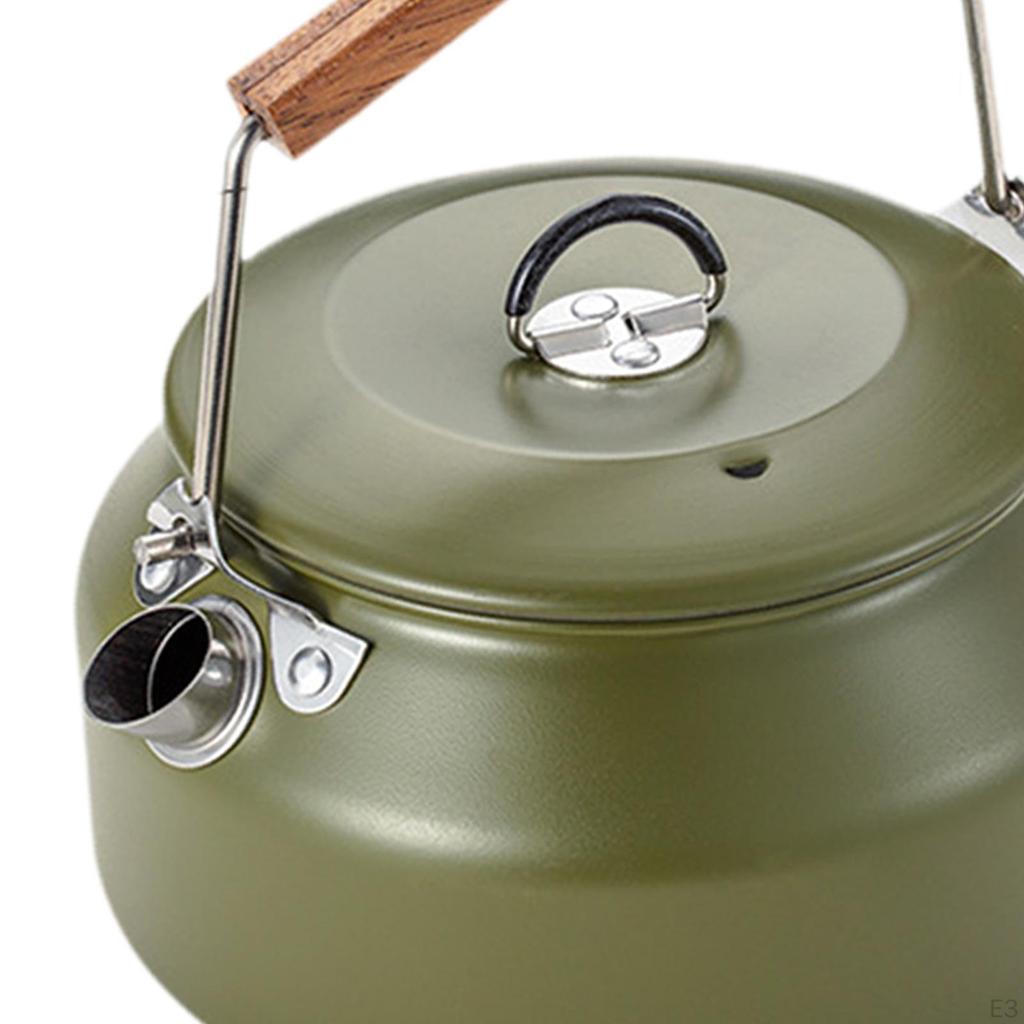 1L Camping Kettle for Outdoor Use, Water Pot And Teapot Hiking