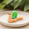 Colorful Snail Sculpture 3D Printed Figurines, Articulated Toy, Movable Joints Animal Twist Segmented Structure Toy Fidgety for Home Office