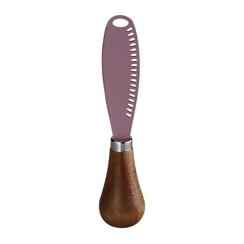 Acacia Wood Handle Stainless Steel Butter & Cheese Knife Set