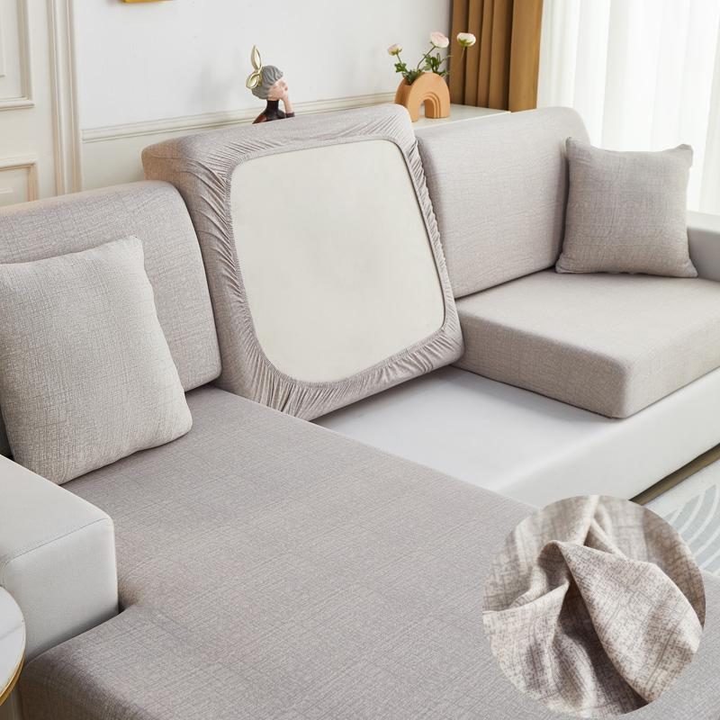 Neuer floral bedruckter Stretch-Sofa-Sitzkissenbezug, Rückenlehnenschutz für Couch, Sofabezug in L-Form, Chaselong-Schonbezüge