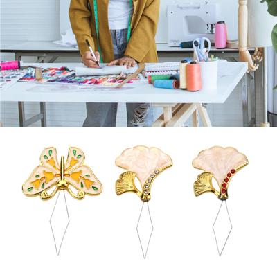 Schmetterling Nadel Einfädler Chinesische Stile Nadel Einfädler Einfach einzuführen Handnähnadel Blatteinfädler für Handwerk