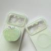 Summer Green Polka Dot Magnetic Stand & Double Layer Phone Case for iPhone 14, 15, 16, 17 Pro Max