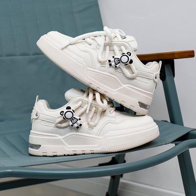 Women's Shoes Spring New White Shoes Student Ins Trendy All-Match Thick Bottom Board Shoes Spring and Autumn Casual Shoes