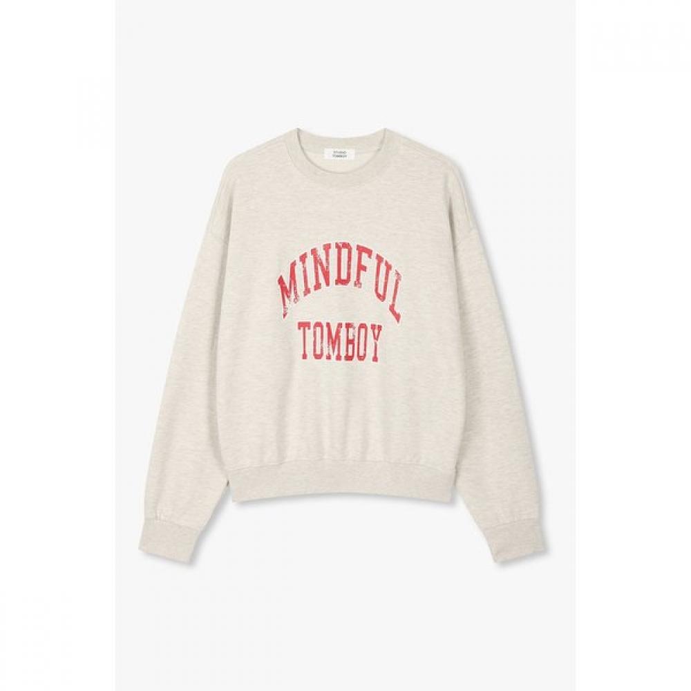 Studio Tomboy Mindful Tomboy Sweatshirt 9176122971 Charcoal (85)/OS(FREE)