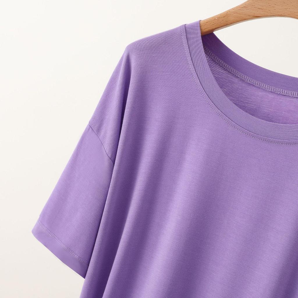 Women's Plus Size Short Sleeve Loose Sleepwear Dress