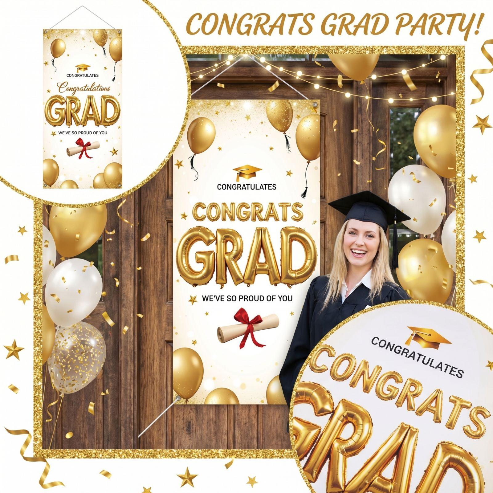 

Graduation Door Cover Graduation Party Scene Decoration Hanging Cloth Banners Outdoor Decoration one size