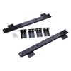1 Pair Black Durable Ball Bearing Pull Out Slide for Wooden Keyboard Tray