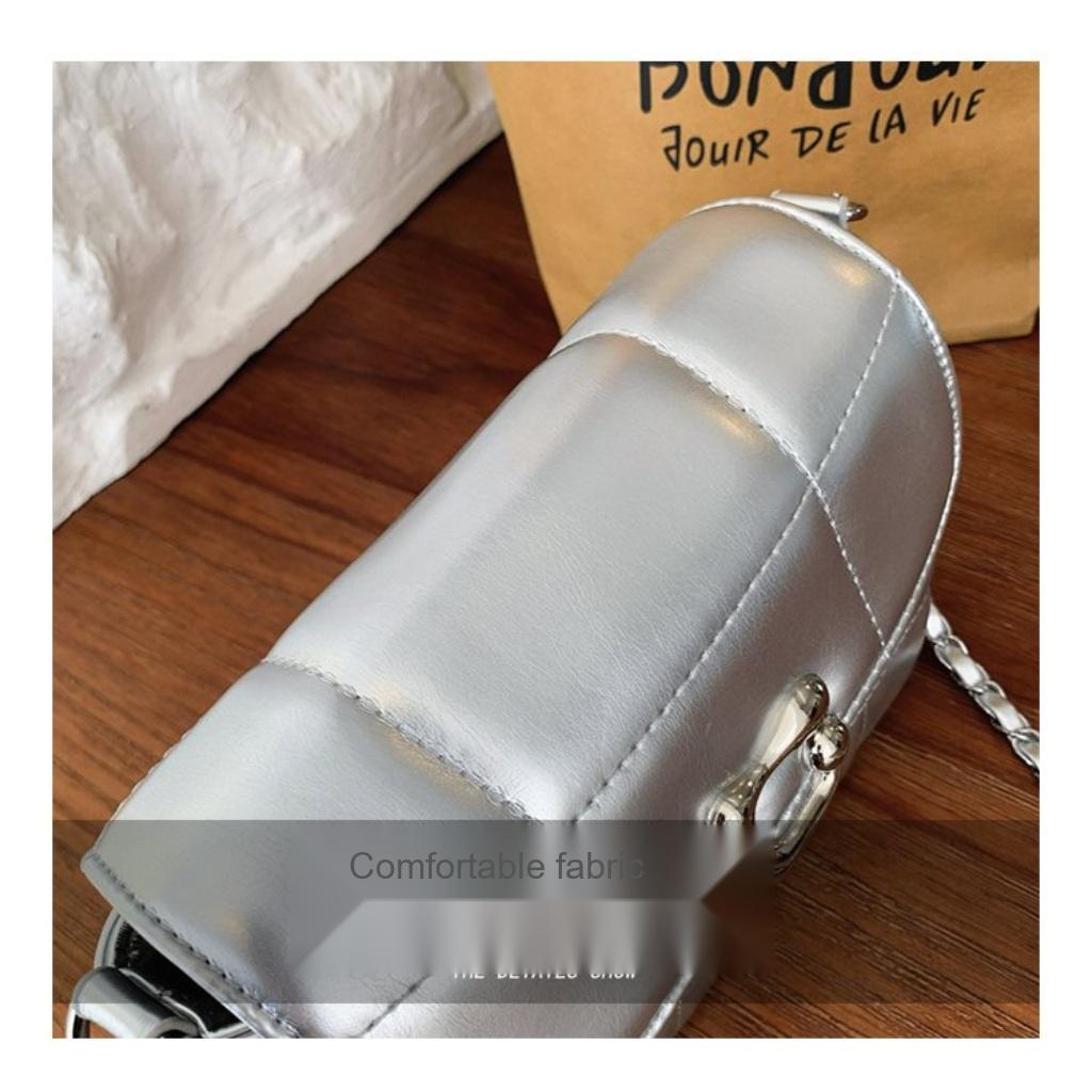 Xeie Thuk Crossbody Bag Women PU Chain Strap Flap Lock Daily