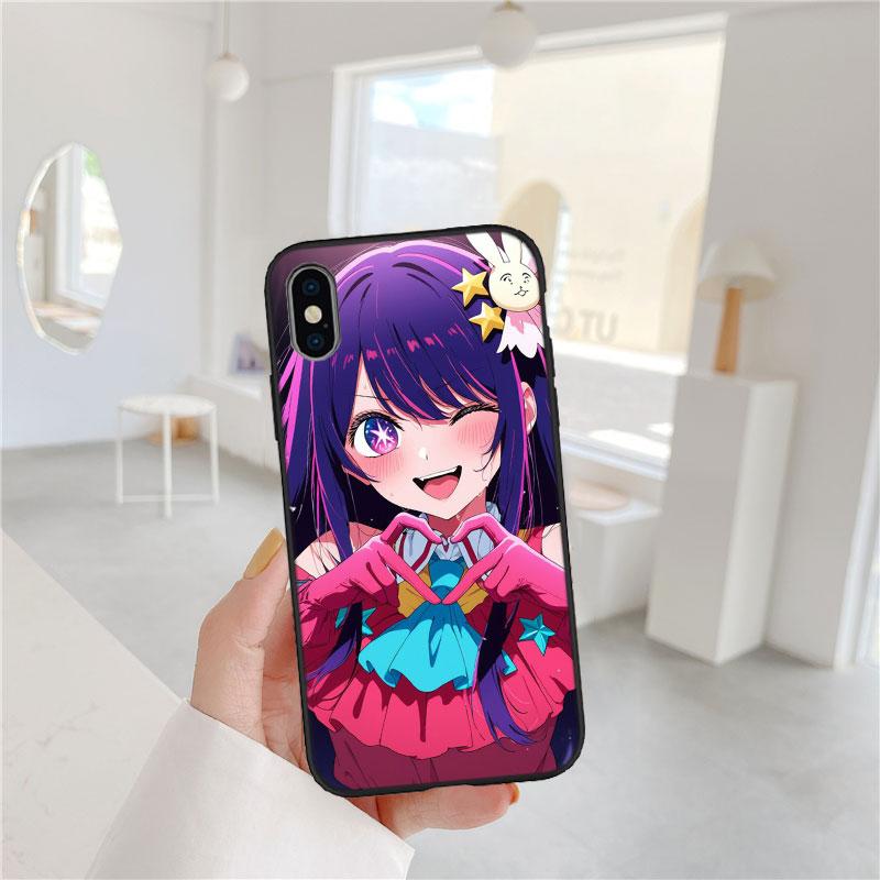 LO79 Oshi No Ko Ai Hoshino Soft Shell Phone Case for Xiaomi Xiaomi Poco M4 M5 M6 M7 X3 X6 X7 F8 Ultra Pro GT NFC