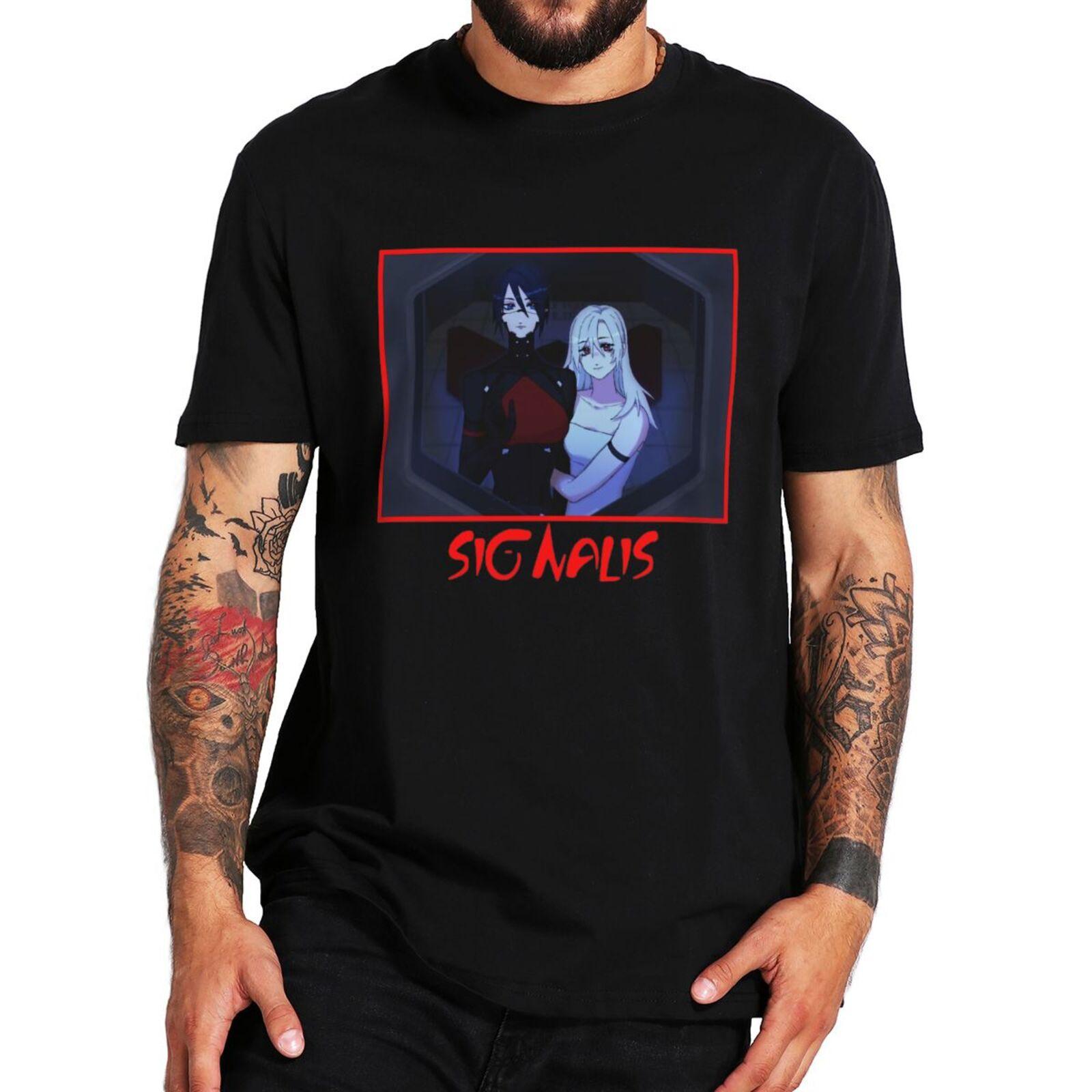 

Новое поступление футболок унисекс Signalis Classic T Shirt Survival Horror Game Lovers Geek Хлопковые повседневные футболки унисекс с короткими рукавами и круглым вырезом