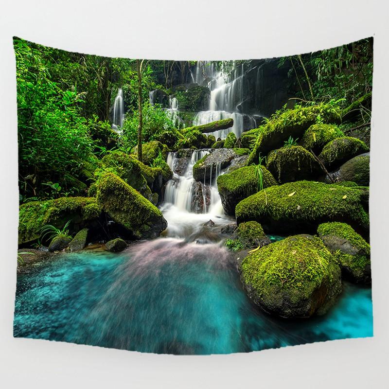 Beautiful Waterfall Wall Art Tapestry Rectangle Wall Hanging Tapestry Wall Decor Home Decor Tapestry