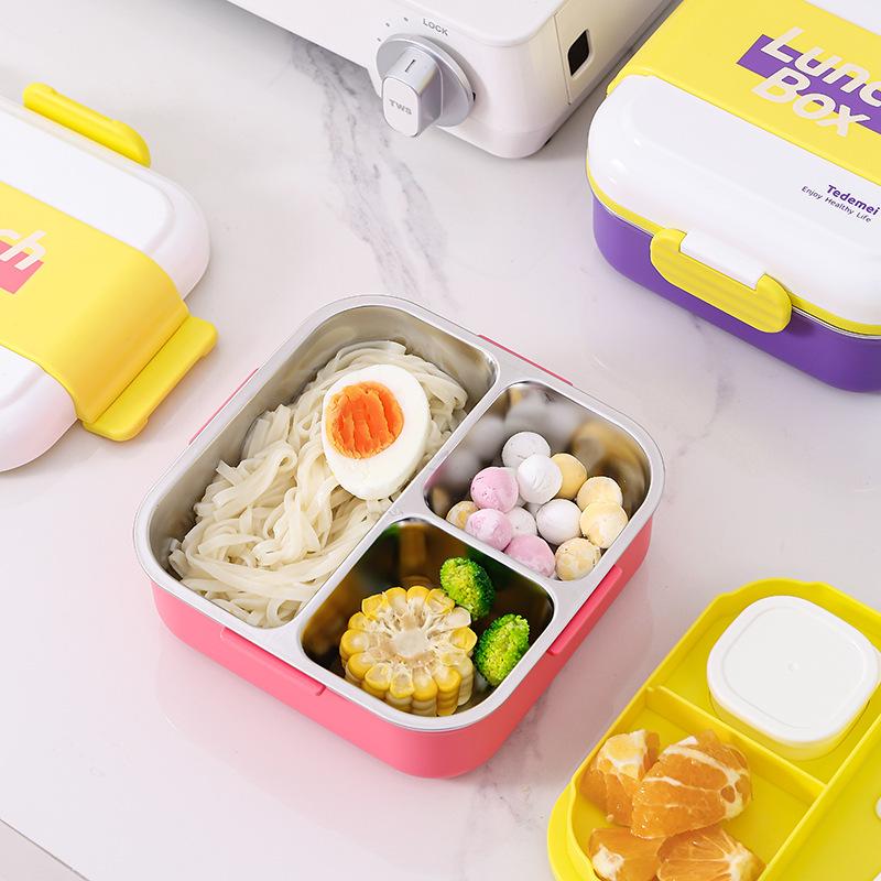 Creative Stainless Steel Lunch Box for Weight Loss and Office Use