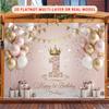 One Party Banner Background Decoration for a Happy One-year-birthday Party Background Photo Props Polyester Banner Decoration